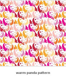 avalisa Animal Patterns Collection Wall Art - Panda Pattern
