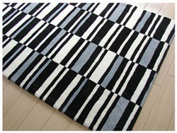 Bowron Sheepskin Chaos Design Rug - Havoc Chequer