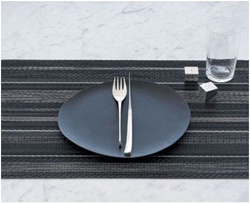Chilewich Mixed Stripes Tablemats - Hazelnut - Rectangles: 14